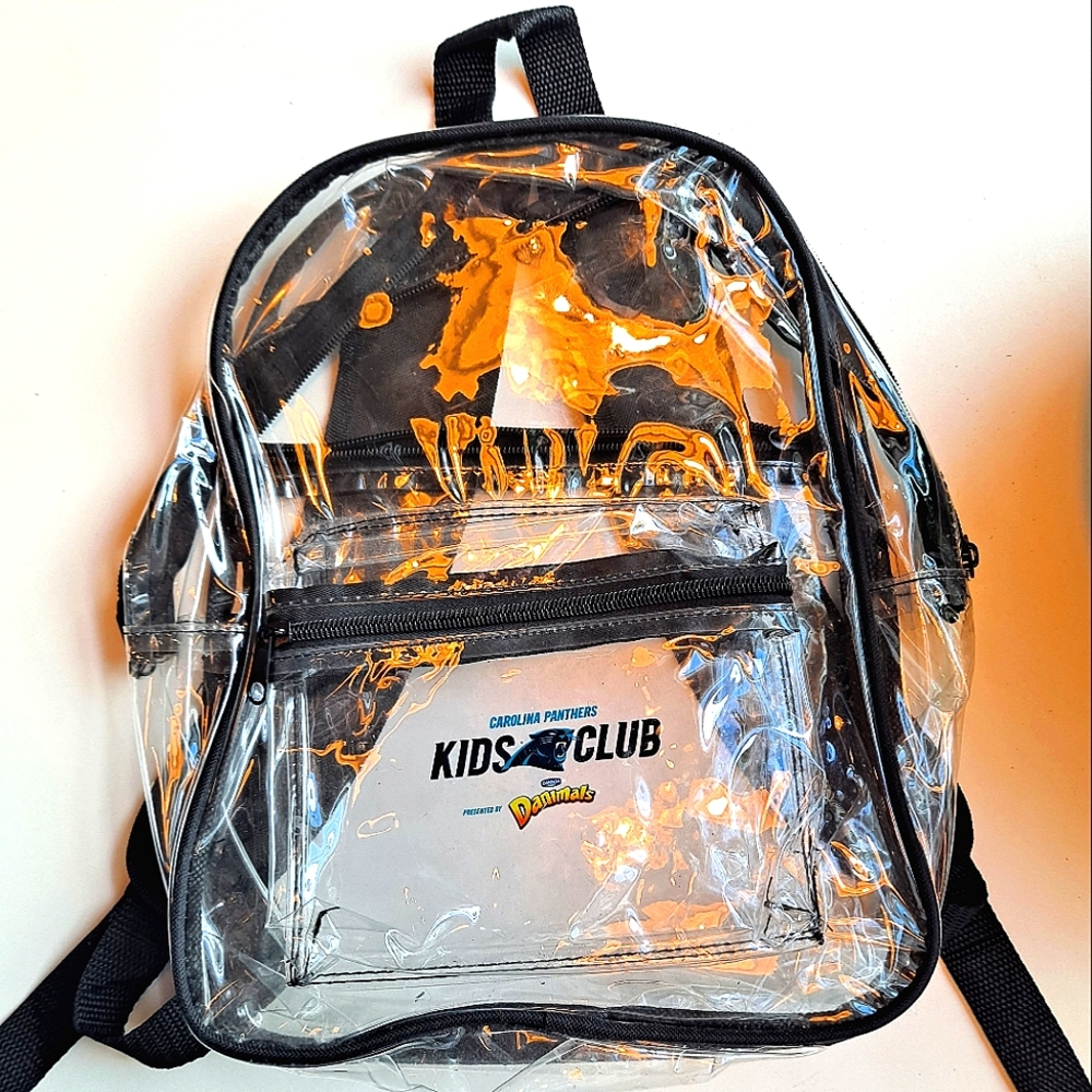Clear Backpack by NFL Carolina Panthers Kid's Club